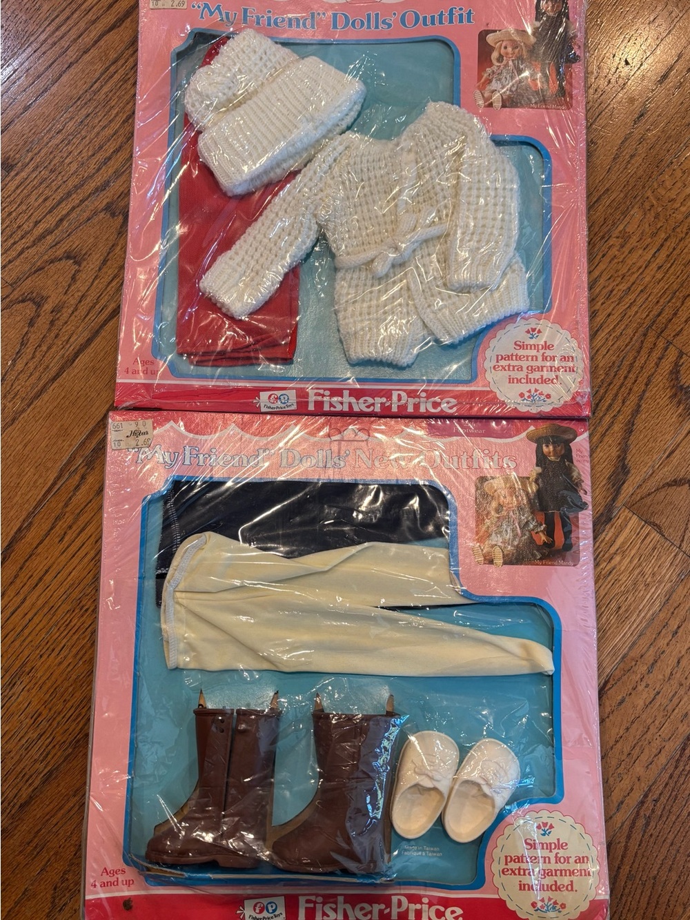 Vintage 1978 Fisher-Price My Friend Doll Outfit Lot – NOS Sealed Mandy & Jenny